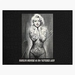 Marilyn Monroe as the Tattooed Lady Print Jigsaw Puzzle