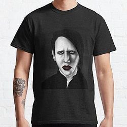 Marilyn Manson Graphic Design  Classic T-Shirt RB2709