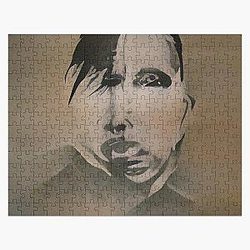 Marilyn Manson Fine Art Portrait - Dark - Gothic - Marilyn Manson Jigsaw Puzzle RB2709