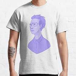 Paars Marilyn Manson Klassieke T-Shirt RB2709