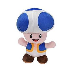 14cm Super Mario Blue Toad Stand TTPM0204 Plush Toy