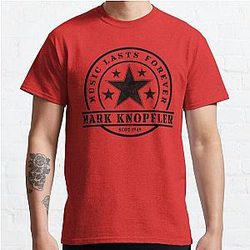 Mark Knopfler Scotland 1949 Music D68 Classic T-Shirt