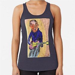 Sunburnt Mark Knopfler Racerback Tank Top