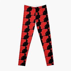Mark Knopfler Dire Straits Silhouette - Black Leggings
