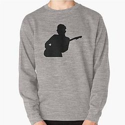 Mark Knopfler Dire Straits Silhouette - Black Pullover Sweatshirt