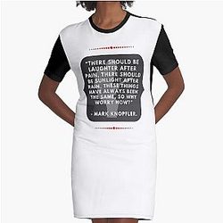Laughter After Pain, Mark Knopfler Graphic T-Shirt Dress