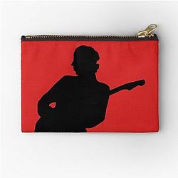 Mark Knopfler Dire Straits Silhouette - Black Zipper Pouch