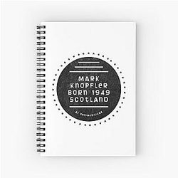 Mark Knopfler Scotland 1949 Music D64 Spiral Notebook