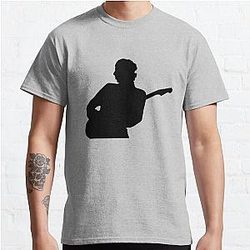 Mark Knopfler Dire Straits Silhouette - Black Classic T-Shirt
