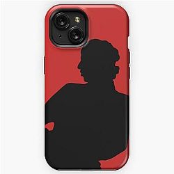 Mark Knopfler Dire Straits Silhouette - Black iPhone Tough Case
