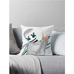 Illustration Marshmello    Throw Pillow