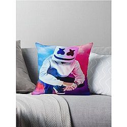 Music - Marshmello Throw Pillow