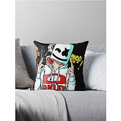 Music - Marshmello Throw Pillow