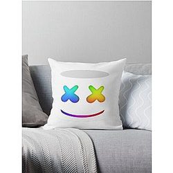 Marshmello  Illustration Throw Pillow