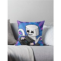 Music - Marshmello Throw Pillow