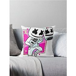 Music - Marshmello Throw Pillow