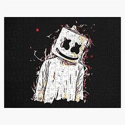 Neon marshmello charcoal version  Classic . Jigsaw Puzzle