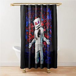 Music - Marshmello Shower Curtain