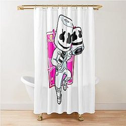 Music - Marshmello Shower Curtain