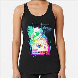 Marshmello Modern  Glitch Series Racerback Tank Top