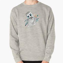 Illustration Marshmello    Pullover Sweatshirt