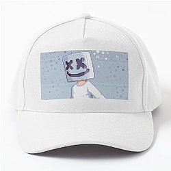 Pixel Marshmello Baseball Cap