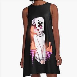 Music - Marshmello A-Line Dress