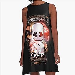 Music - Marshmello A-Line Dress