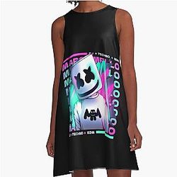 Music - Marshmello A-Line Dress