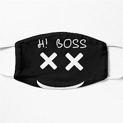 H! Boss Design Marshmello Classic  Flat Mask