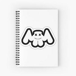 Marshmello  Wallpaper  Spiral Notebook