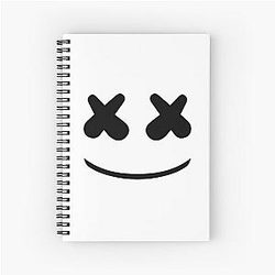 Design Marshmello    Spiral Notebook