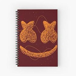 Marshmello  paint art Spiral Notebook