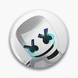 Illustration Marshmello    Pin