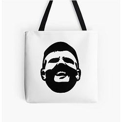 Marvin Vettori Black White All Over Print Tote Bag