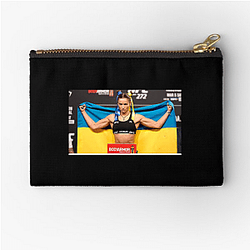 Ukrainian Warrior Maryna Moroz Zipper Pouches