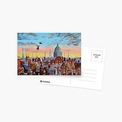 Mary Poppins and Bert Postcard
