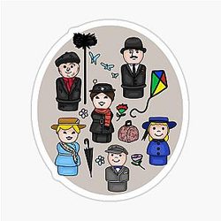 Mary Poppins All Print Sticker