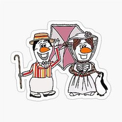 Olaf Mary Poppins Sticker