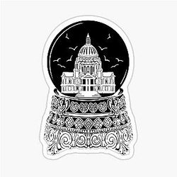 Feed for Birds St Paul's Snow Globe Mary Poppins Sticker