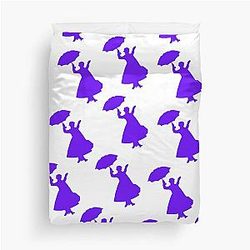 Mary Poppins Purple Duvet Cover