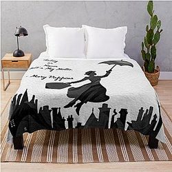 Today or Never Mary Poppins Throw Blanket