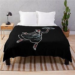 Banksy Mary Poppins Throw Blanket