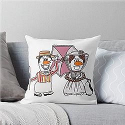 Olaf as Mary Poppins Throw Pillow becomes: 
Olaf as Mary Poppins Throw Pillow