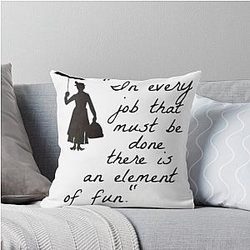 Mary Poppins Practical Perfect Throw Pillow