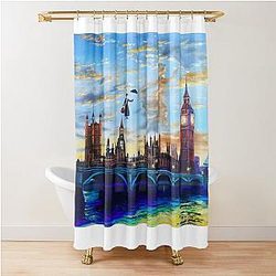 Mary Poppins Returns to London Shower Curtain