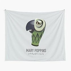 Mary Poppins Alternative Movie Poster Tapestry