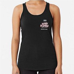 Mary Poppins Dark BG Racerback Tank Top