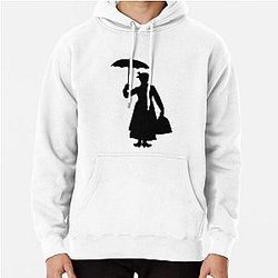 Mary Poppins Silhouette Julie Andrews Pullover Hoodie