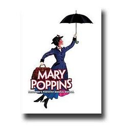 Mary Poppins Poster Broadway Musical Umbrella